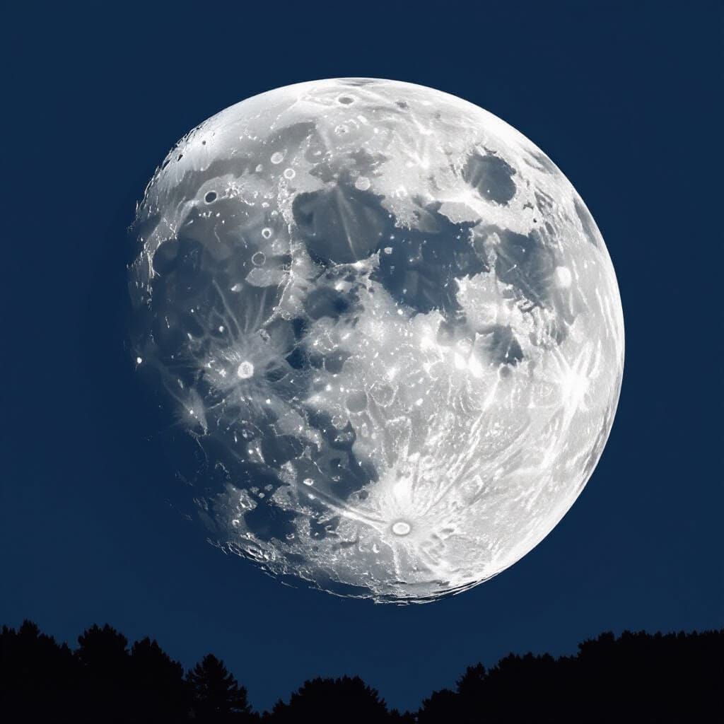 Moon Scaled to Jupiter Size Comparison