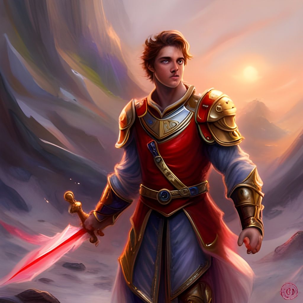 Young Cleric in Ethereal Fantasy Style