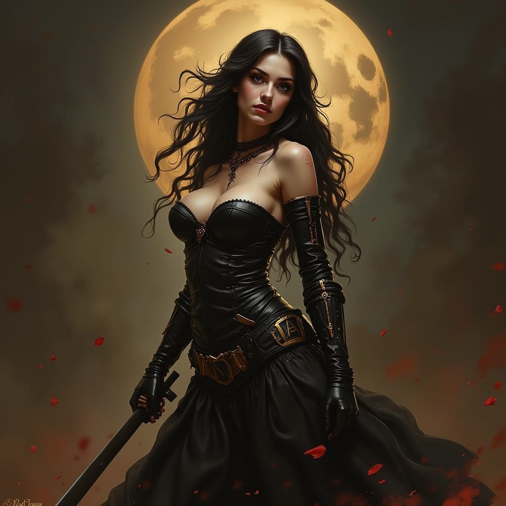 Grimdark Fantasy World in Darkened Medieval Style