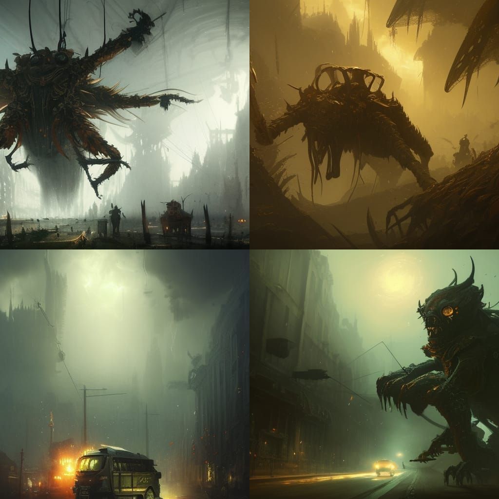 Wasp in Camouflage with Cannabis Leaves, Dark Fantasy Art