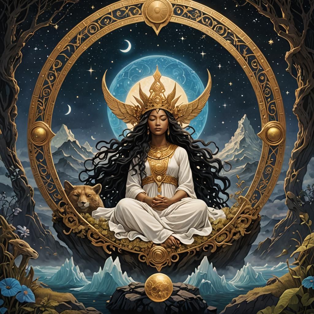 Goddess of Sleep Album Cover in 8K Resolution