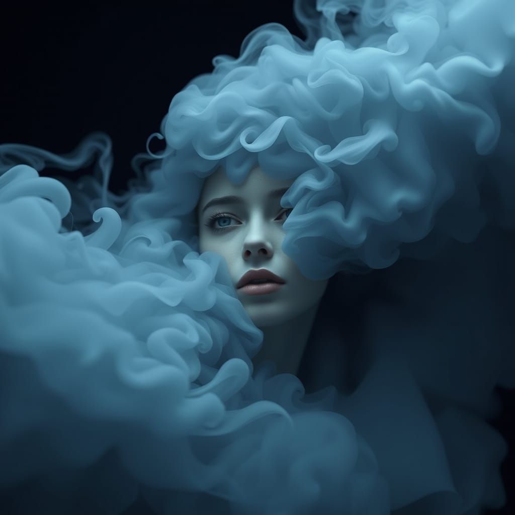 Smoked Woman: A Hyperrealistic Surreal Figure