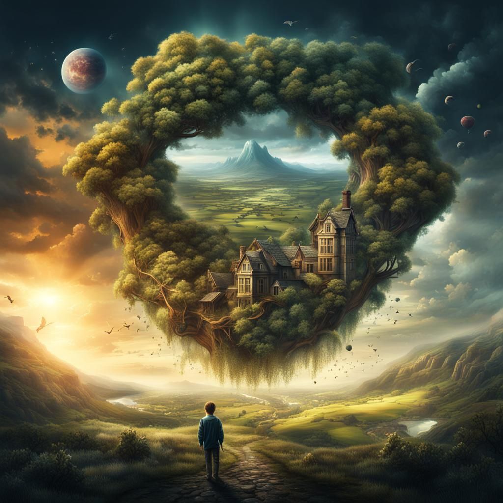 Dramatic Digital Painting: The Nature of Reality