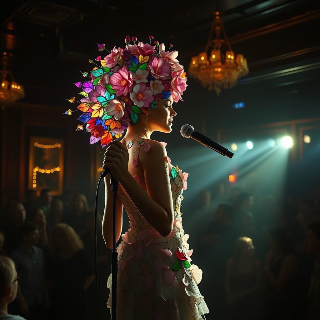 Surreal Goddess Performs Under Starlight
