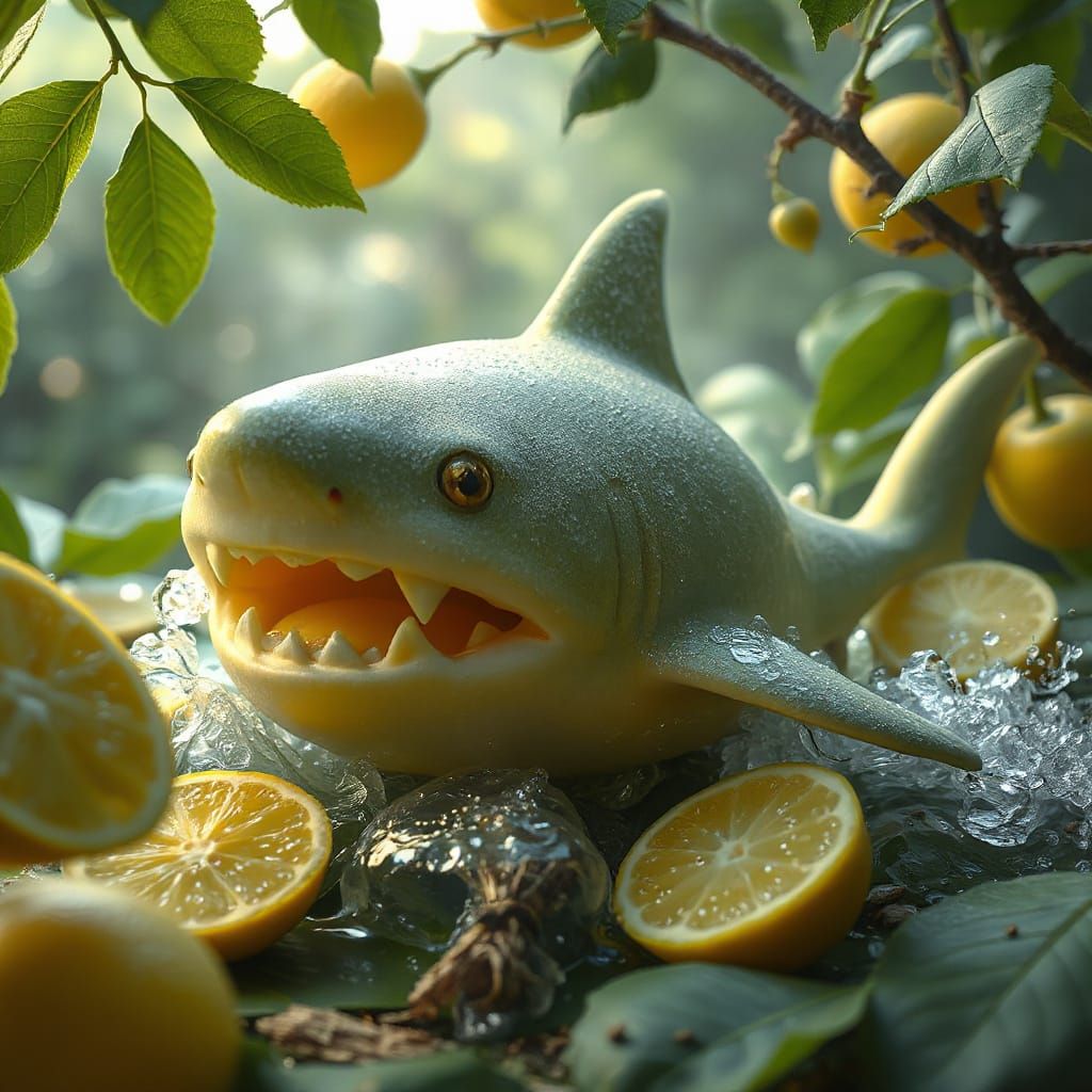Lemon Shark in Ethereal Fantasy Style