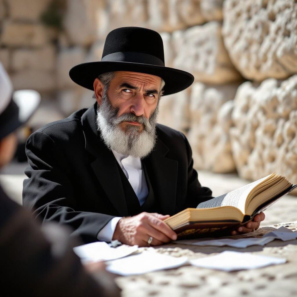 Wailing Wall: A Realistic Black and White Photograph