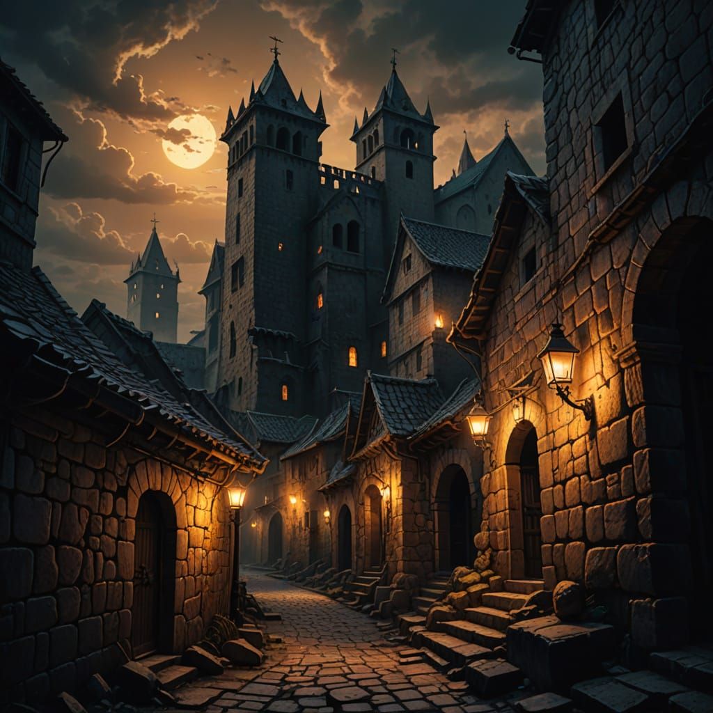 Menacing Darkness Falls on Ancient City