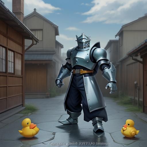 Alphonse Elric Rubber Ducks in Anime Style