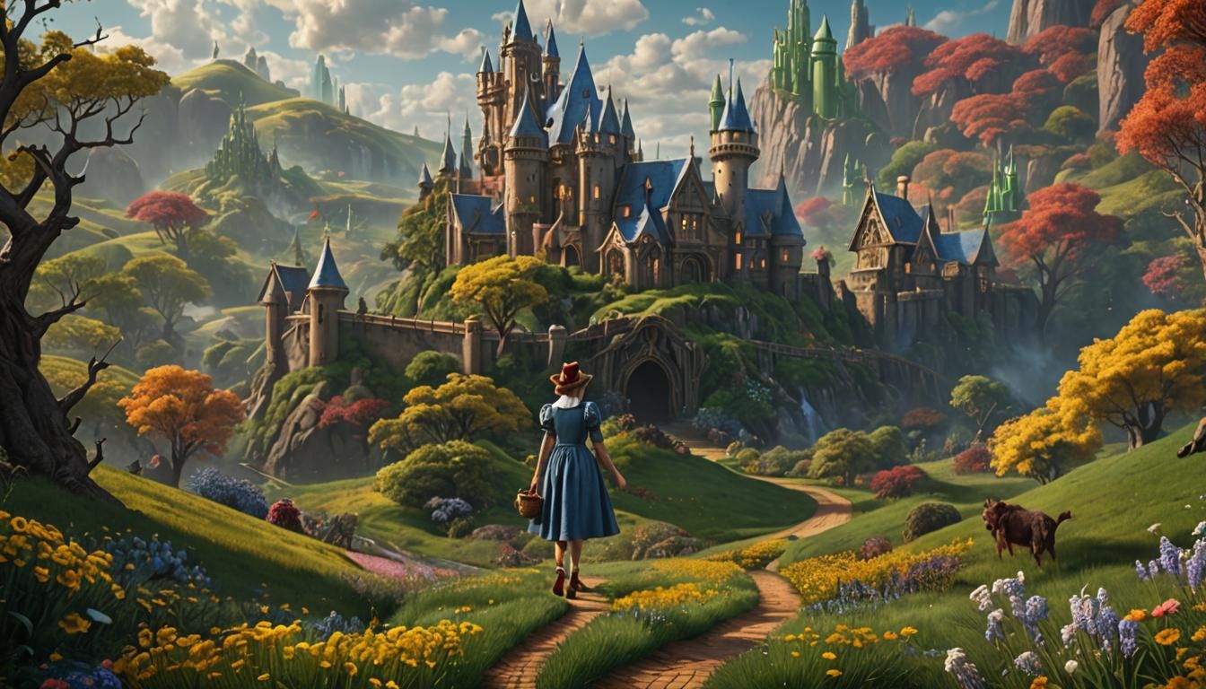Fantastical Wizard of Oz Matte Painting