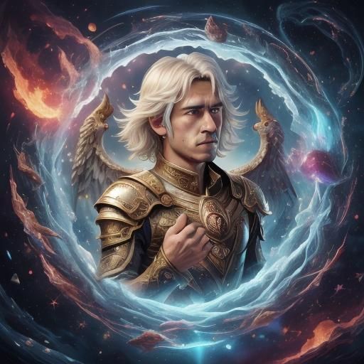 Fantasy Magic User Portrait in Anime Style