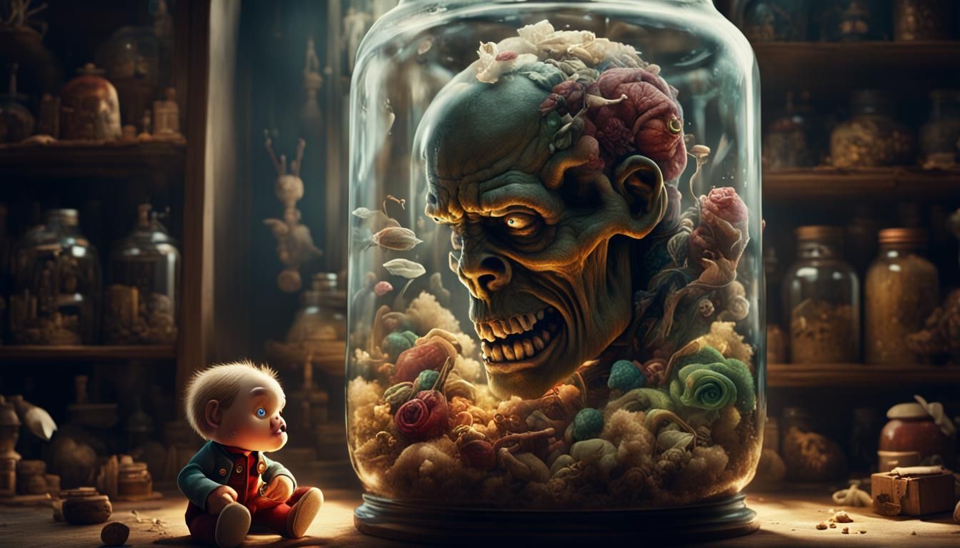 a head in a jar