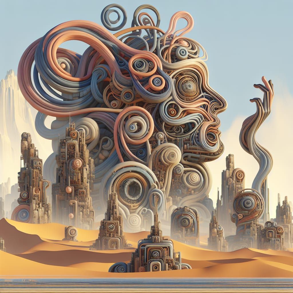 I Think I Thought a Sandscape Brandscape Background Spills From Graceful Dreams