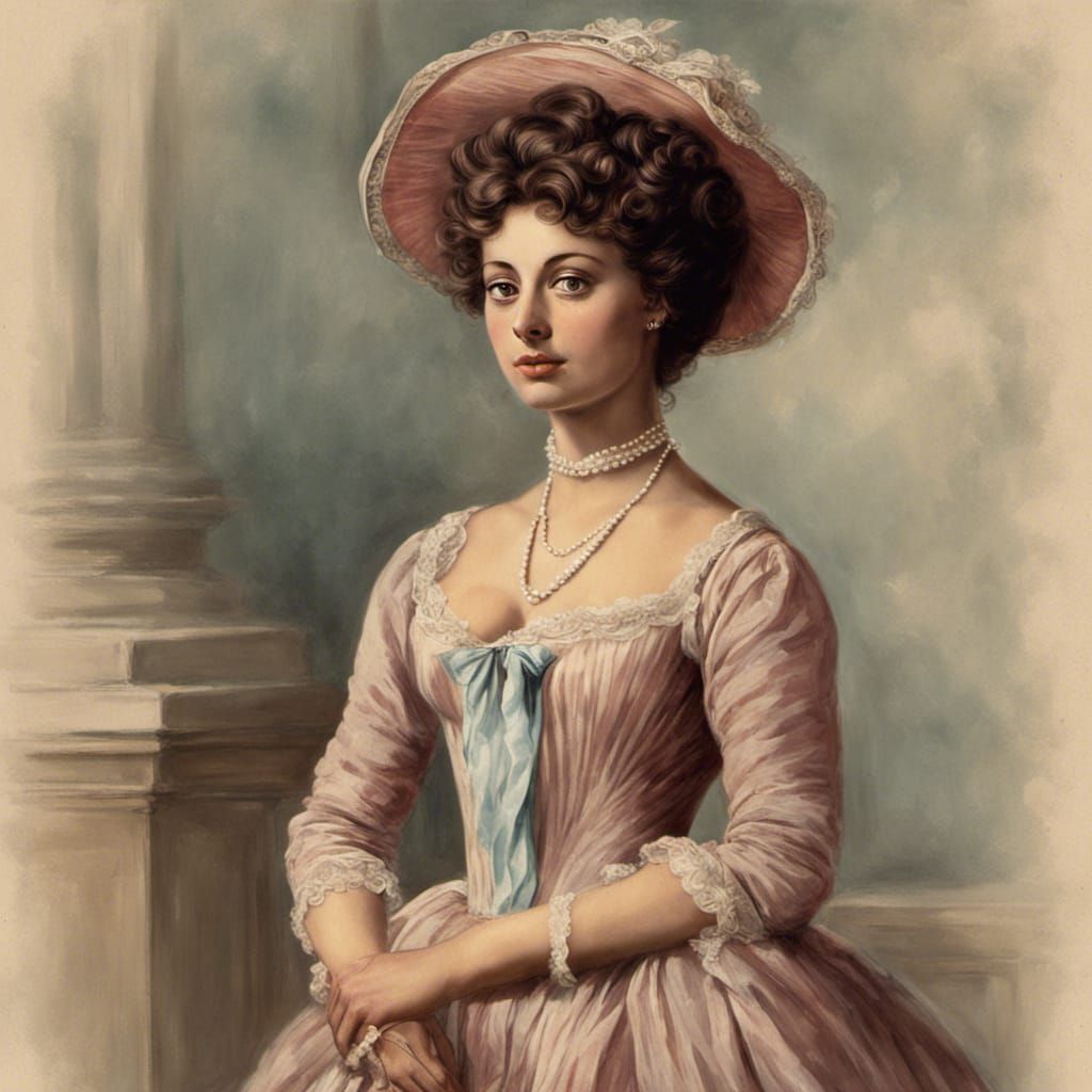 Sophia Loren as Regency Woman in Austen Style