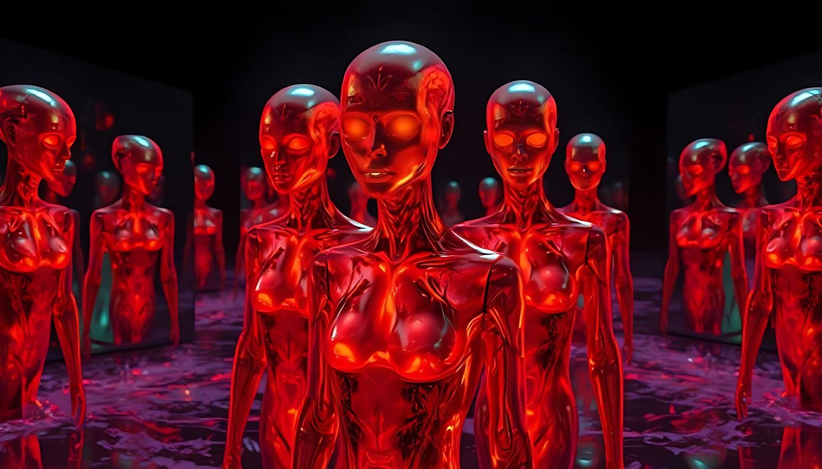 Software infiltration. Holographic viral clone army . . . !