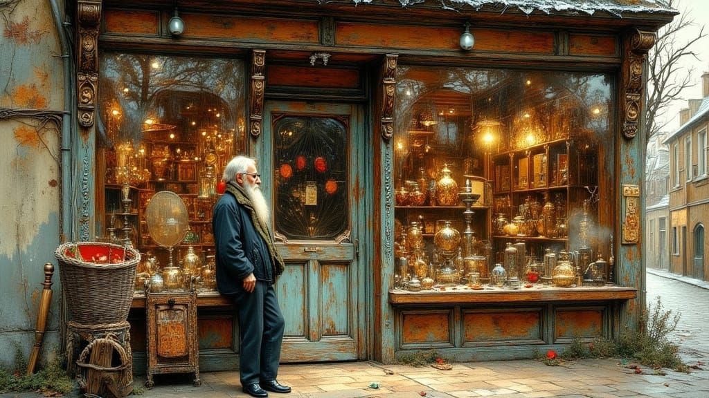 An old fashioned Notions & Potions store.