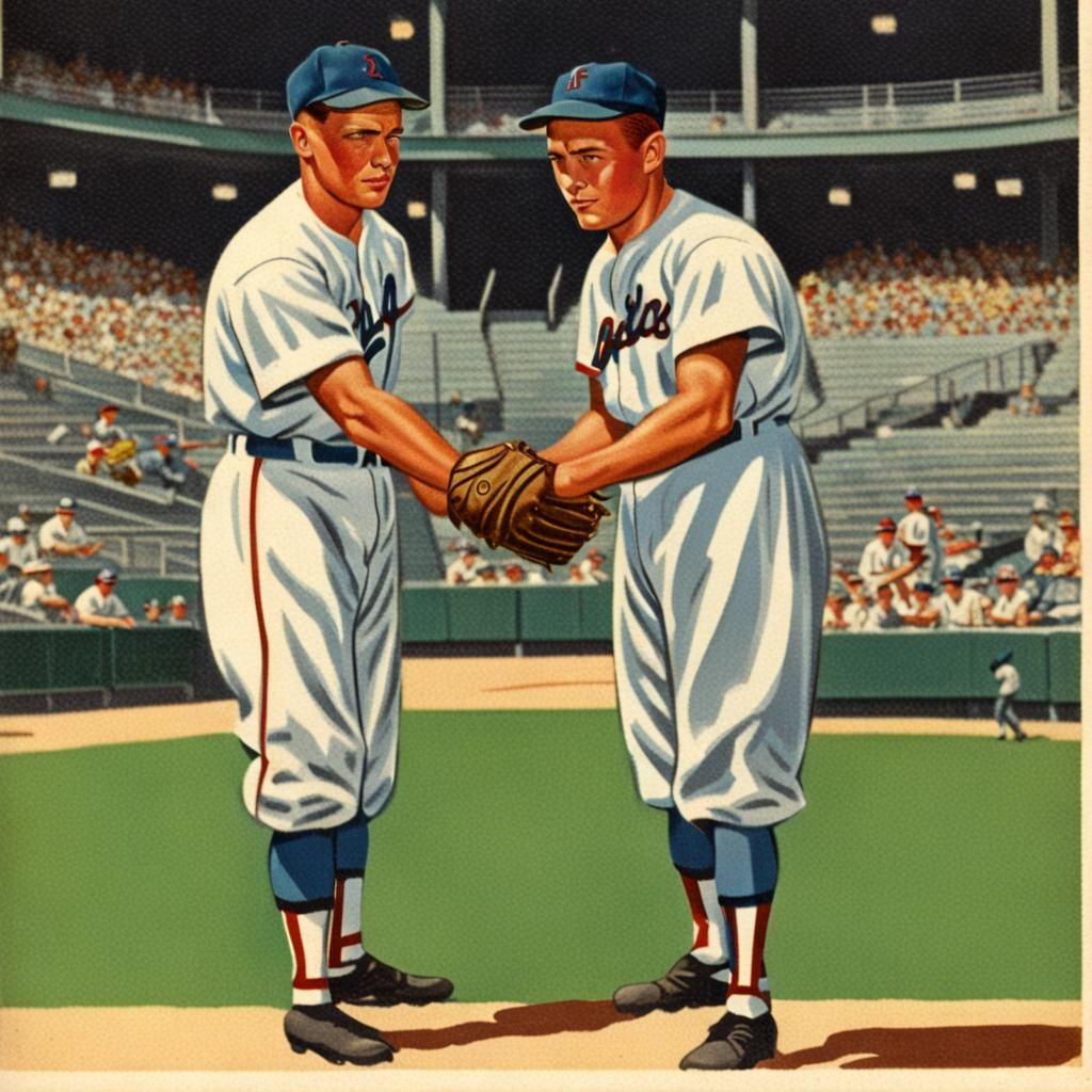 Vintage 1950s Baseball Card