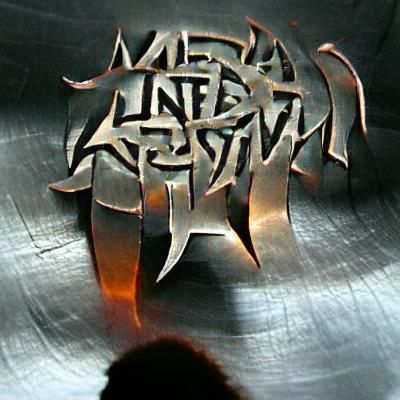 Aggressive Metal Band Logo in Gothic Style