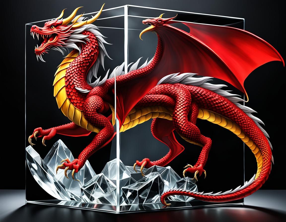 Glass Dragon and Little Red Riding Hood