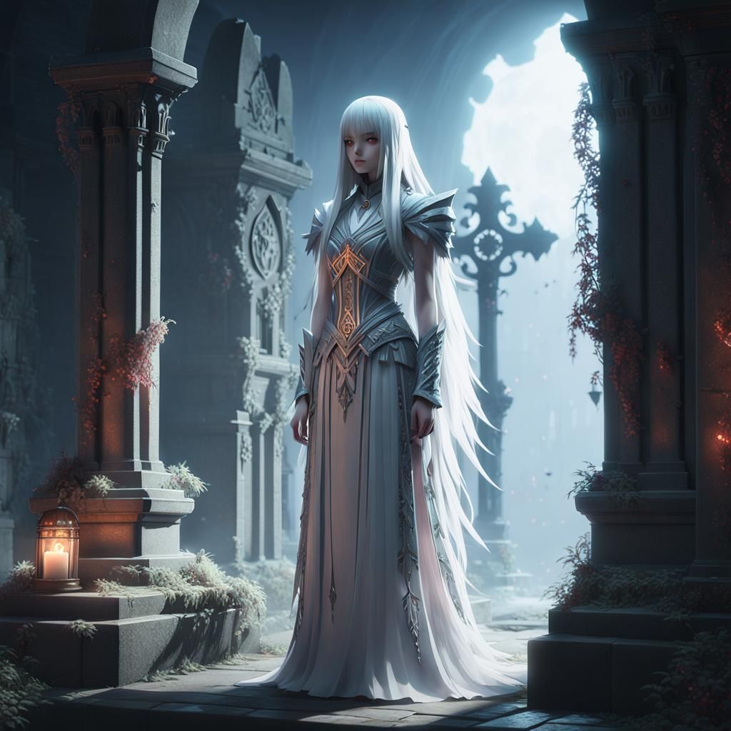 Ghast by Crypt in 3D Anime Style