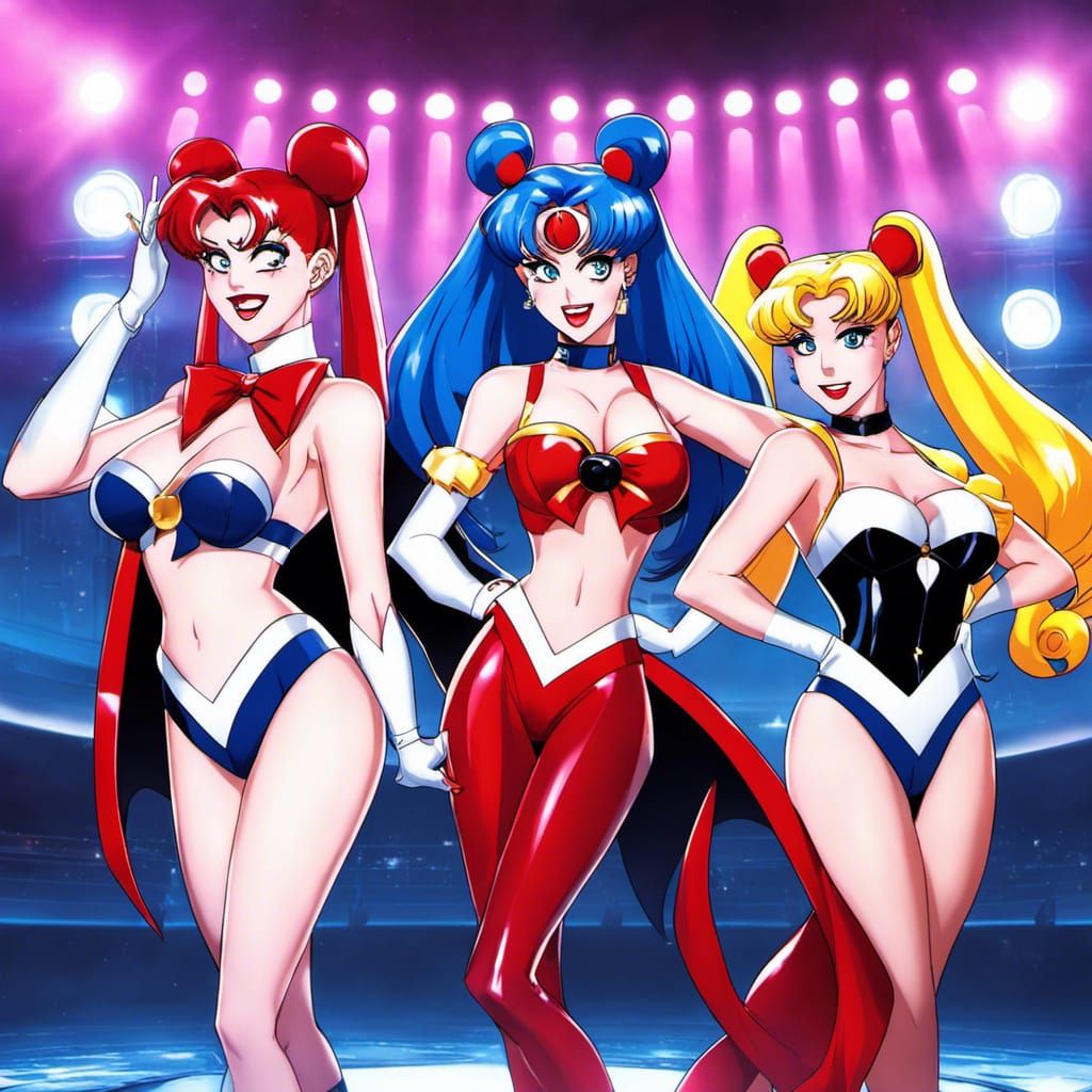 Sailor Moon, Jessica Rabbit, and Harley Quinn Bikini Contest