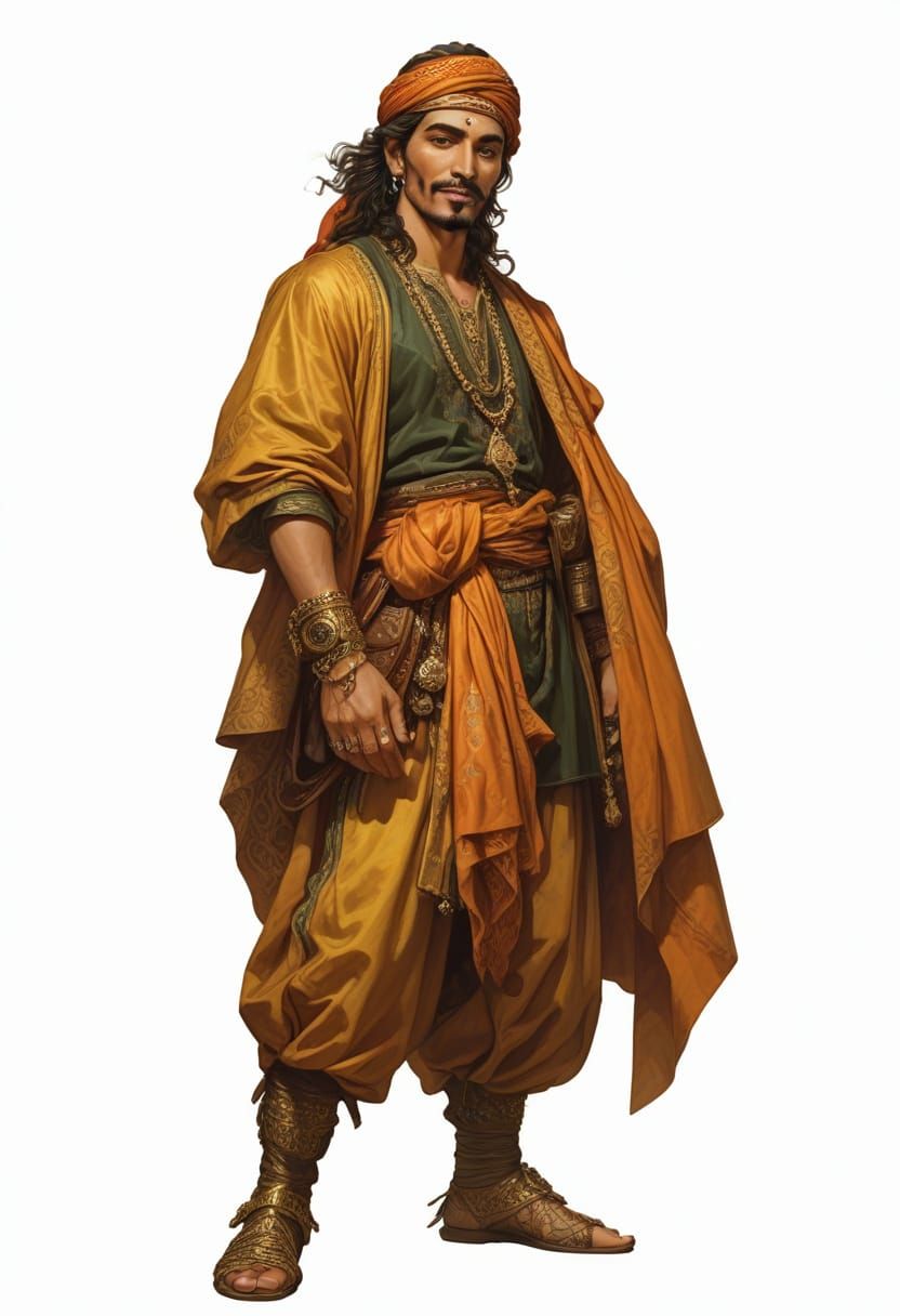 Majestic Moroccan Prince in Regal Attire