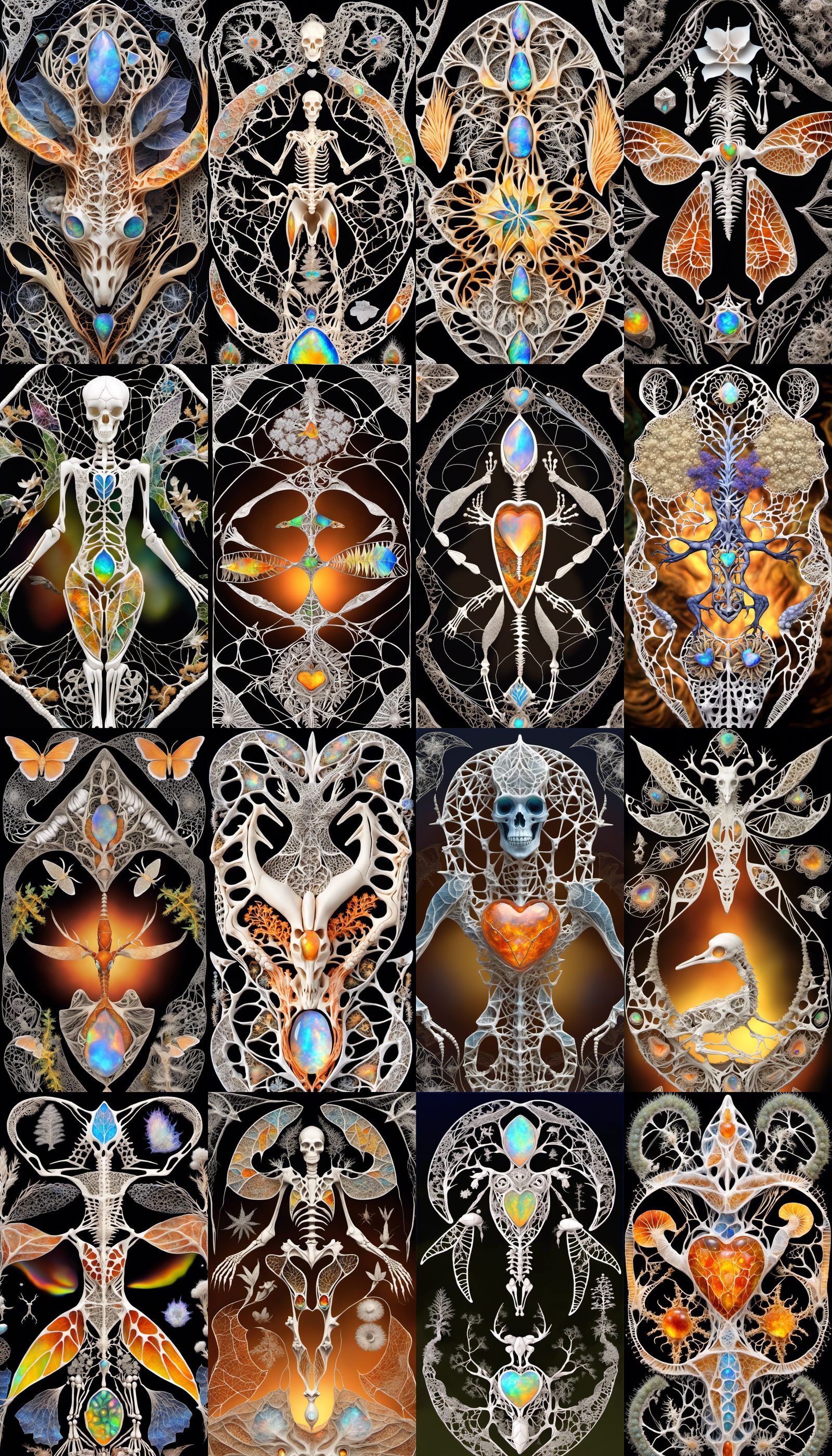 Harmonic Australian Flora and Fauna Fractal Design