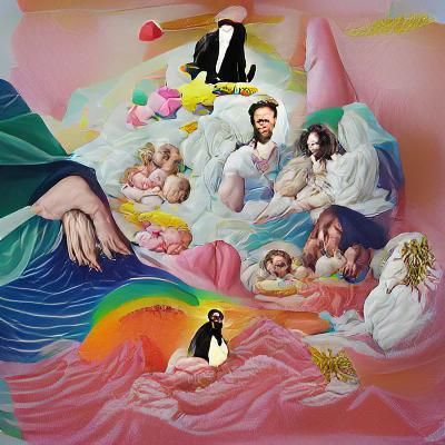 Minimalist Portrait of a Bearded Man