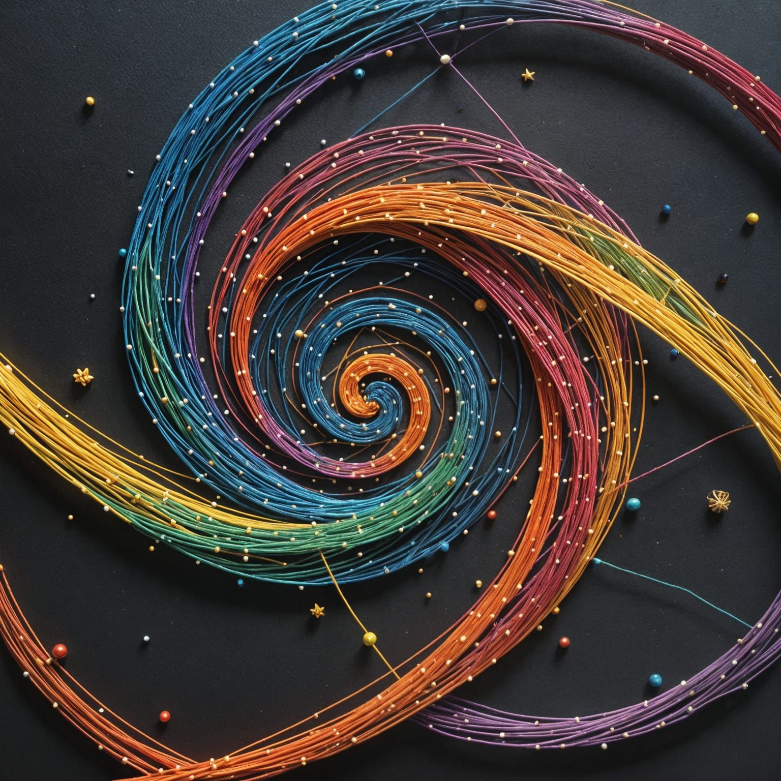 String Theory Universe (string art)