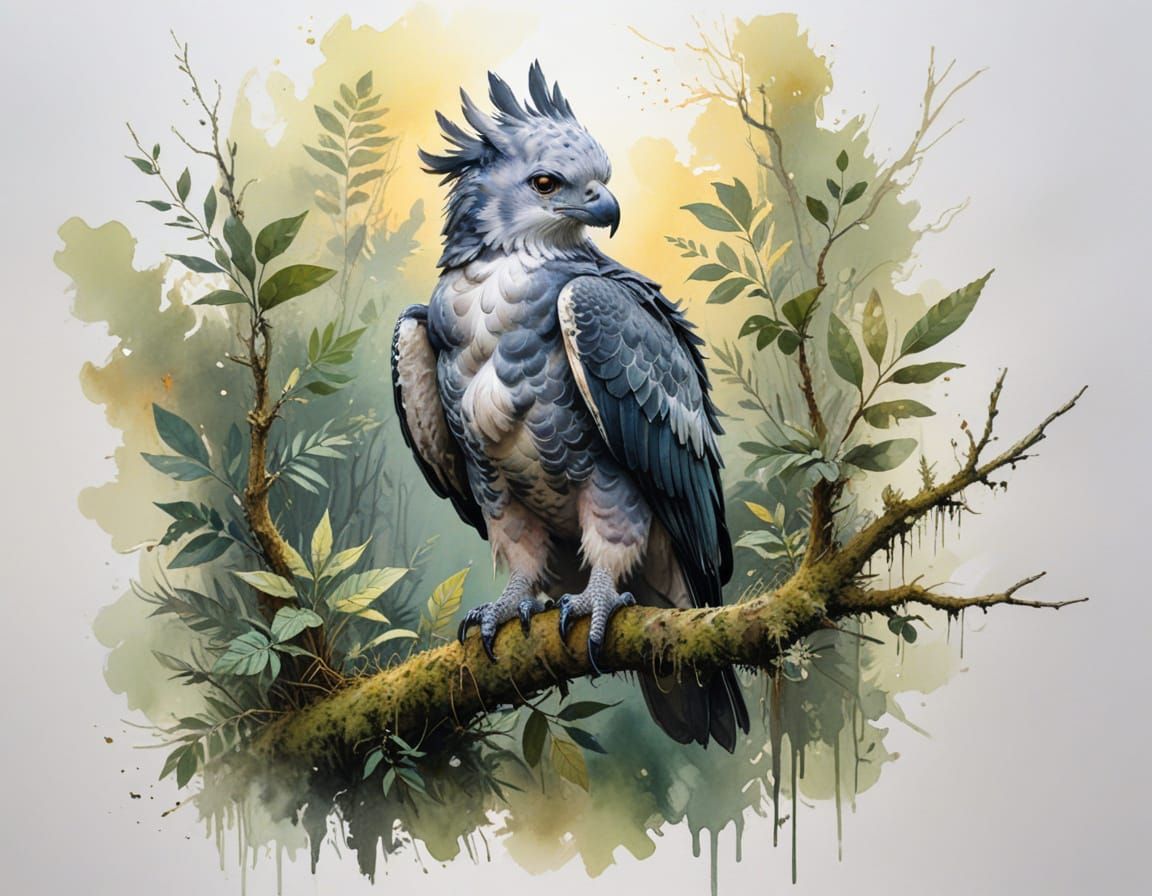 Harpy Eagle in Golden Hour Amazon Light