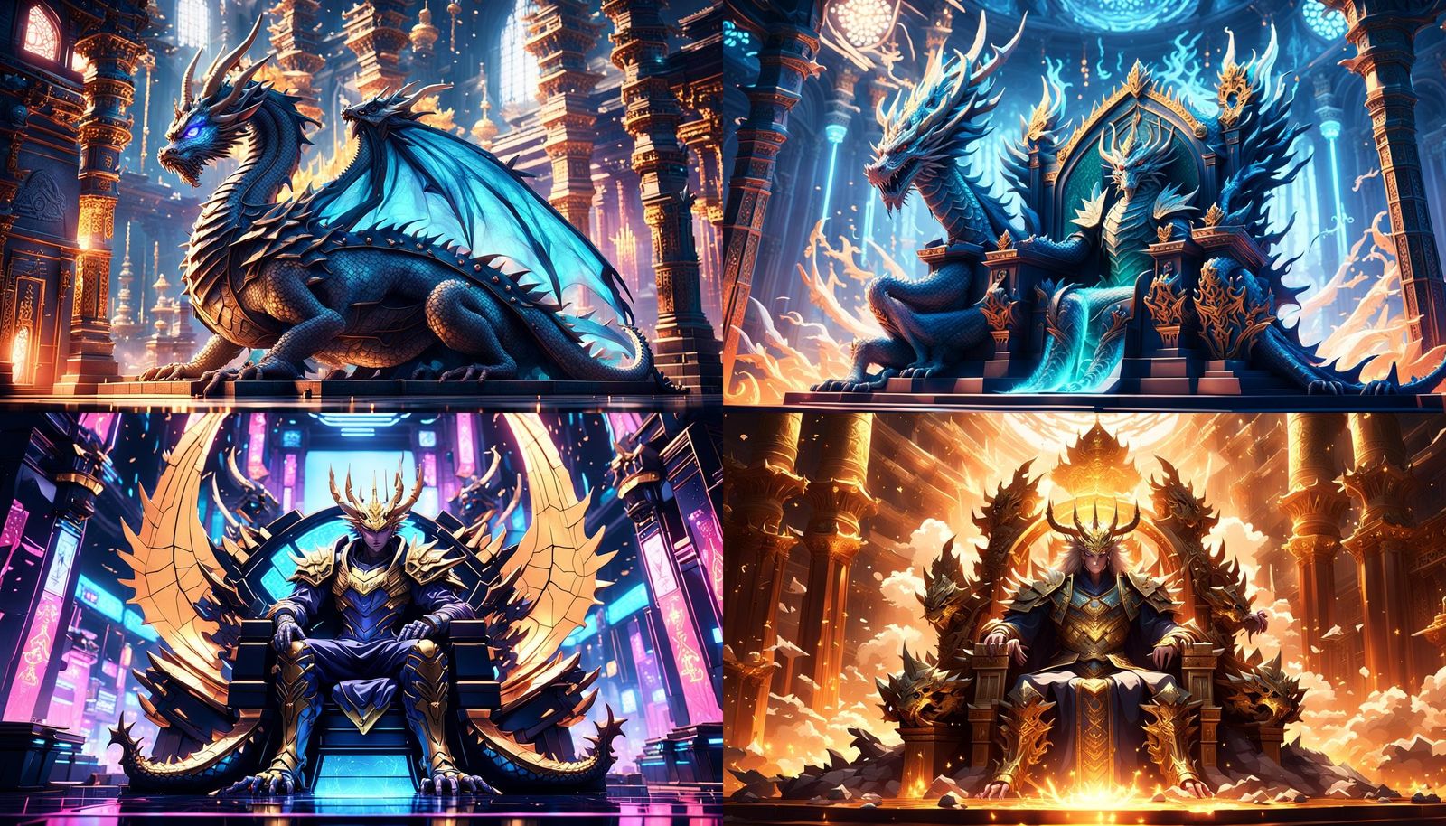 Dragon King's Sanctum: 3D Anime Art