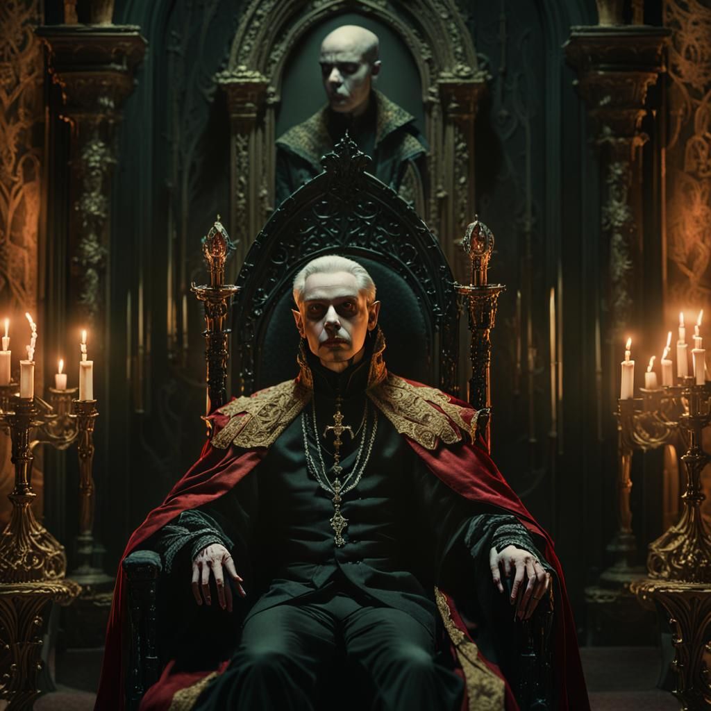 Vampire Portrait in Dark Fantasy Style