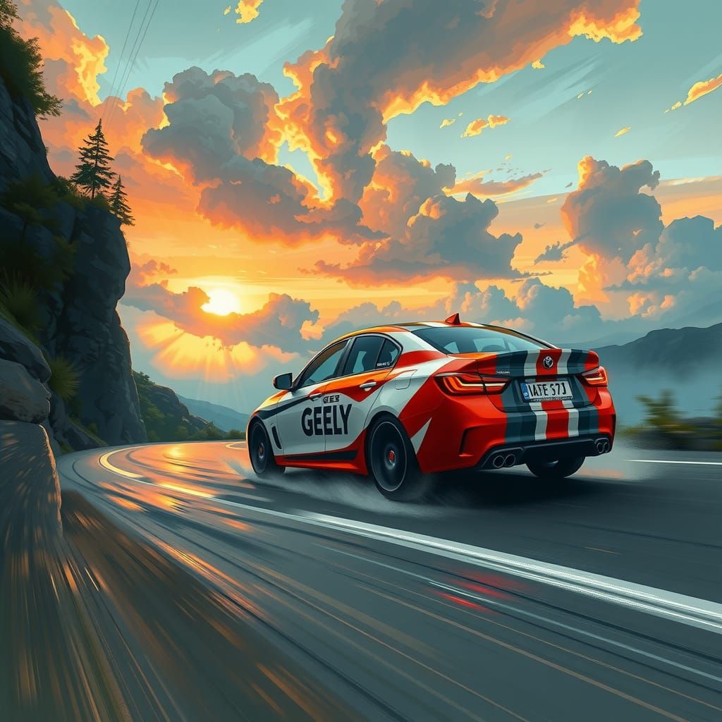 Rally geely gc7 sedan