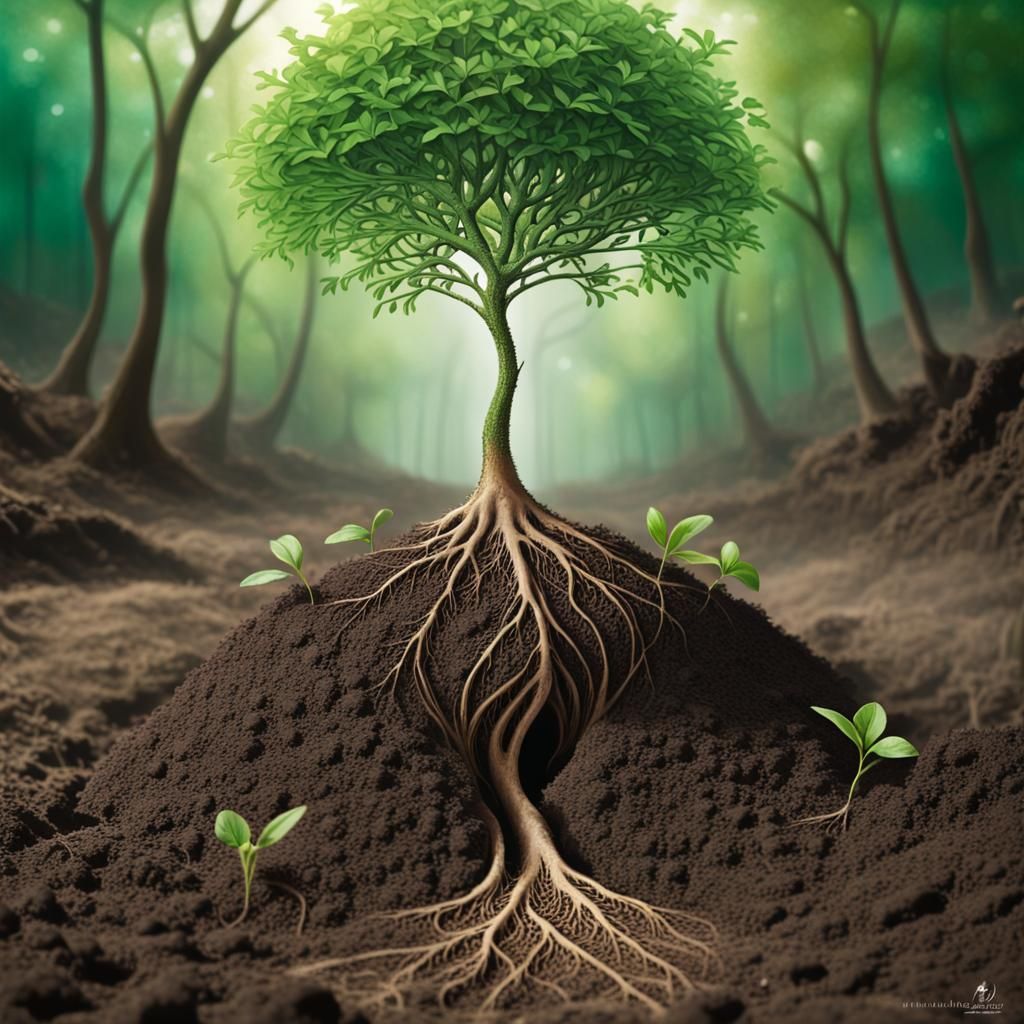 Seed Bursts Forth: A Vibrant Moment of Rebirth