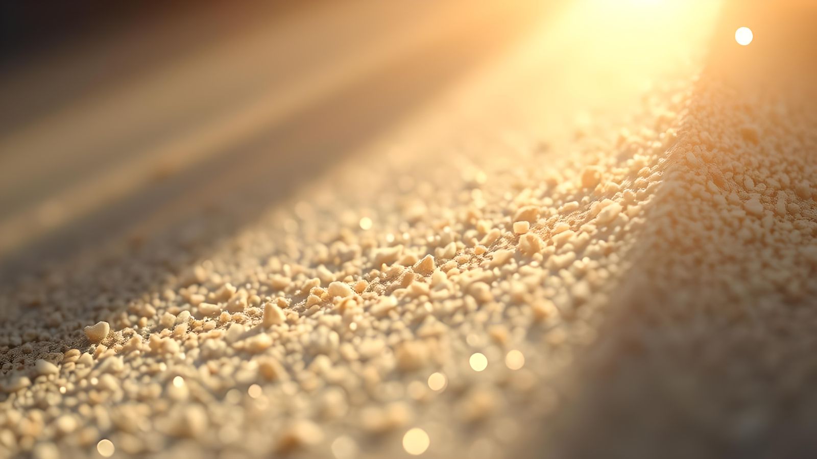 Macro View of a Single Sand Grain