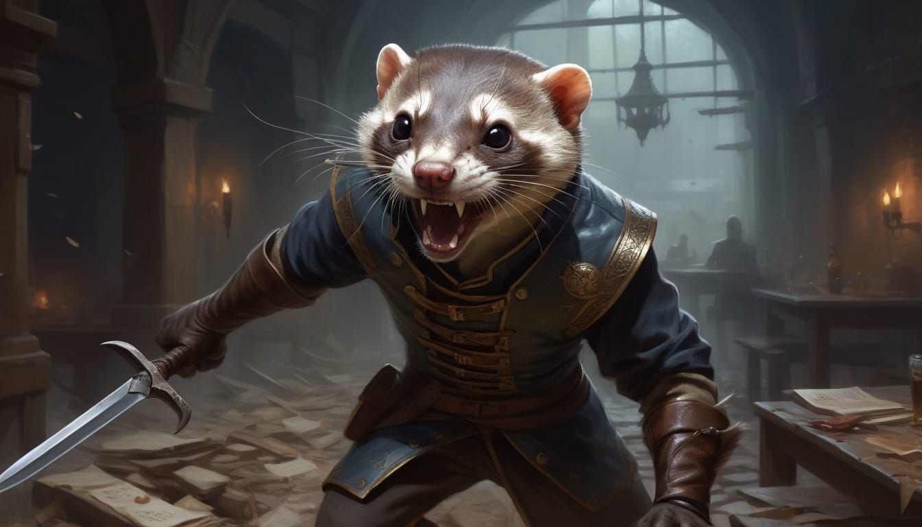 Ferret Warrior in Tavern Ruins