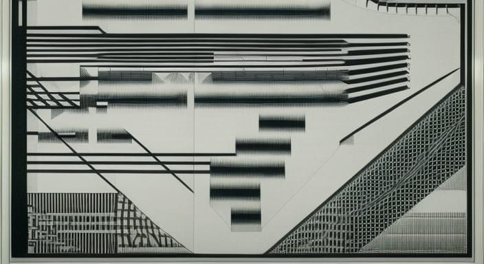 Intricate Graphic Score in Black and White