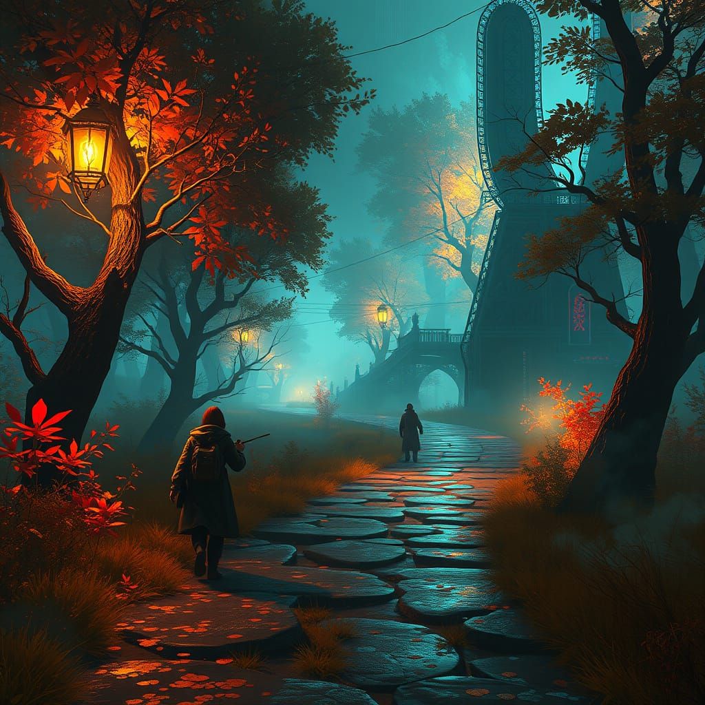 Intricate Learning Path Concept Art in Unreal Engine 5