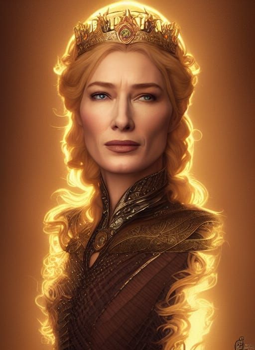 Fantasy Portrait of a Queen in Fairycore Style