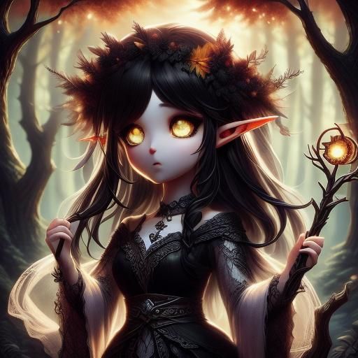 Elf Mage Girl - 1.5, 3