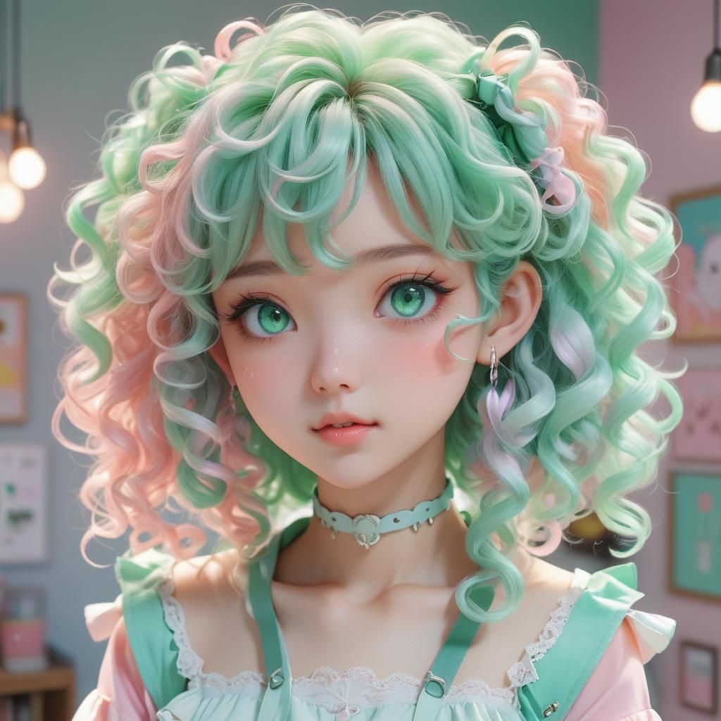 Chibeni in Kawaii Room: 3D Anime Portrait