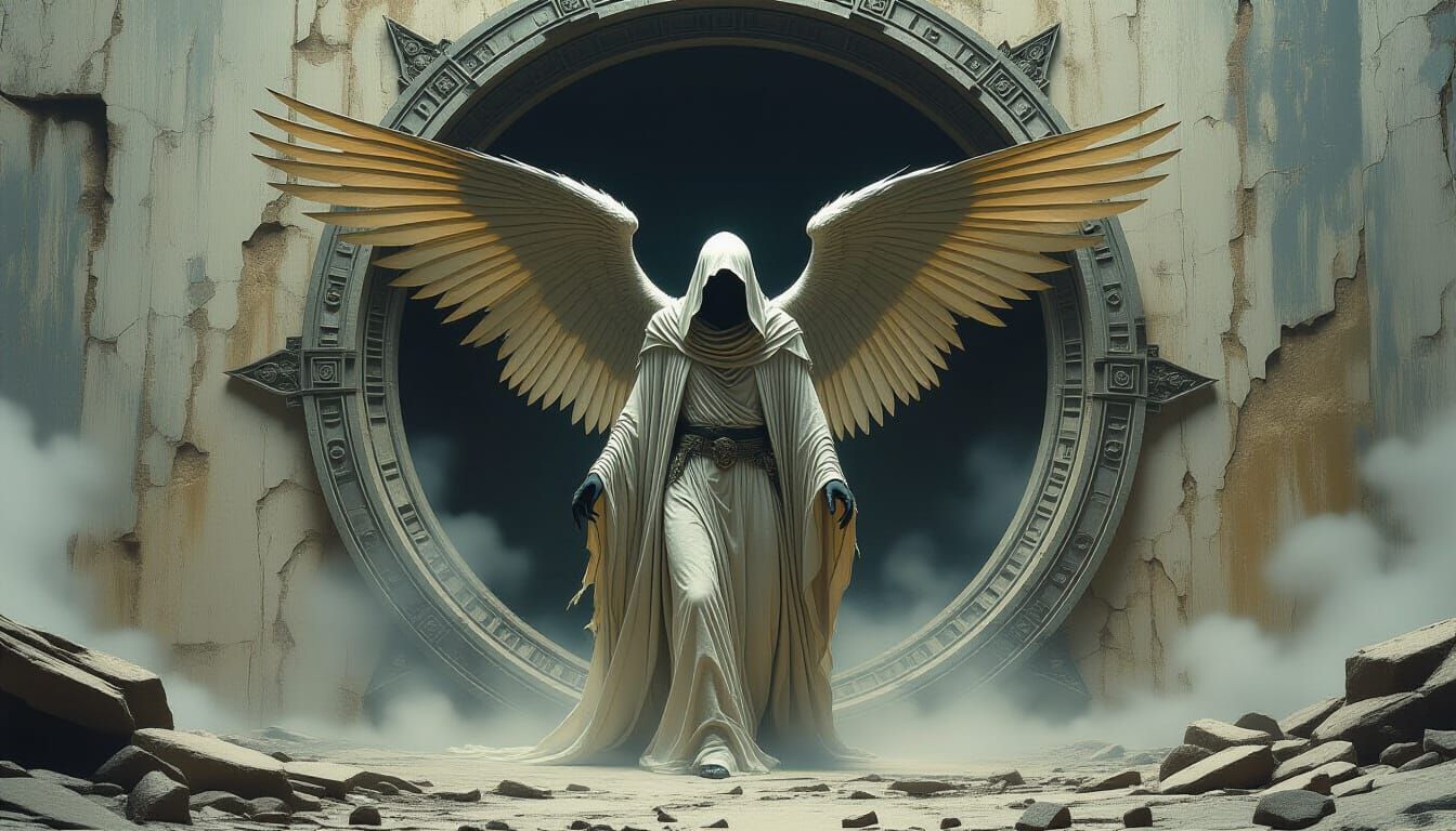 Fallen Angel Emerges from Interdimensional Portal