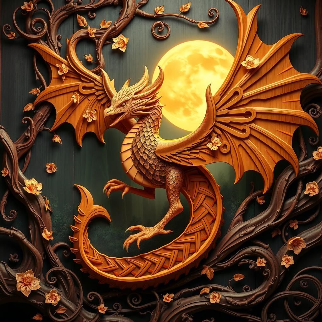 Sylvan Chimera: Whispers of Eternity in Grained Majesty