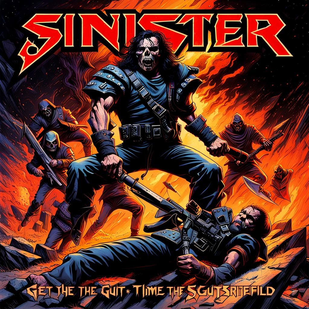 Thrash Metal Album Cover on Battlefield