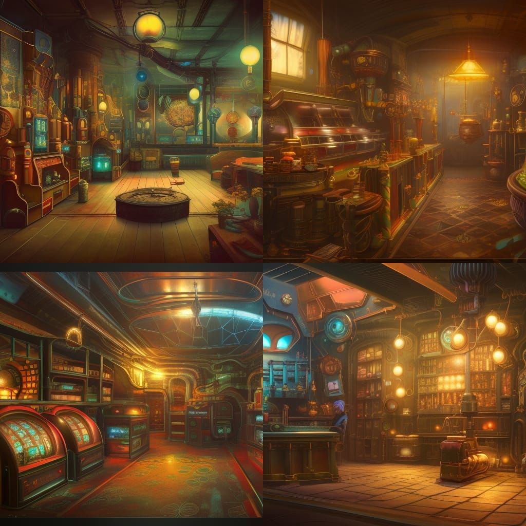 Atom's Emporium: Detailed Matte Painting