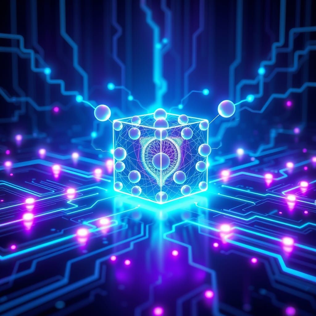 Abstract Quantum Computer with Glowing Core