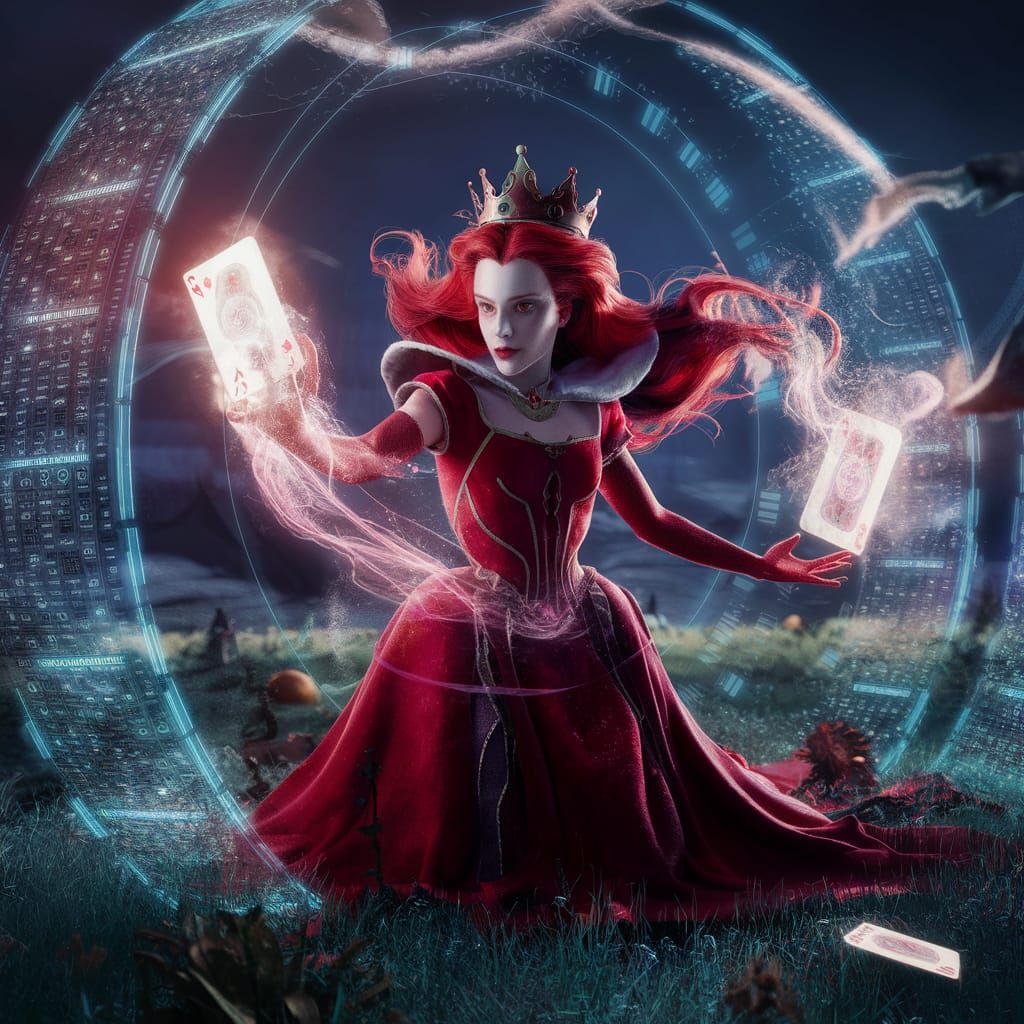 Queen of Hearts in Sci-Fi Alice in Wonderland