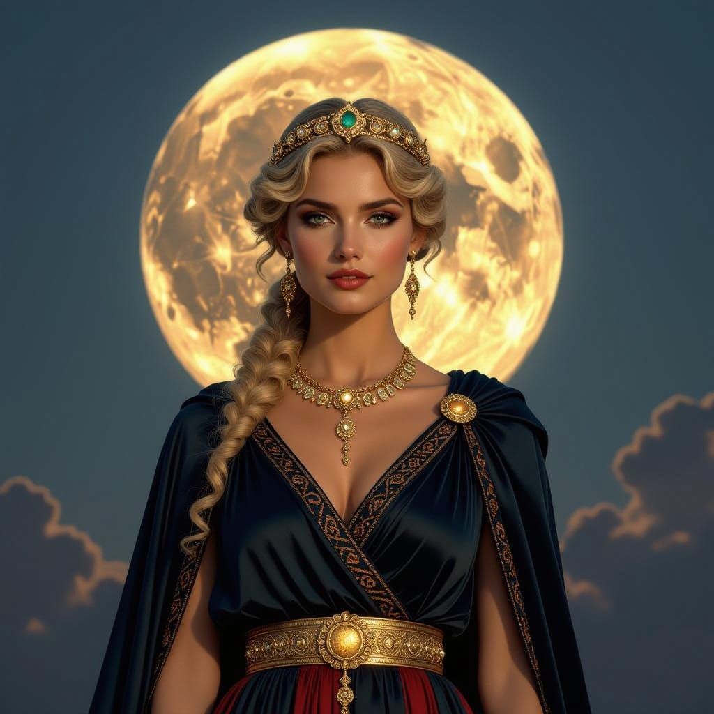 Ethereal Goddess of the Moon and Underworld
