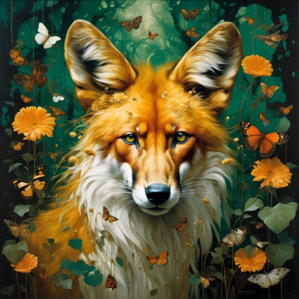 Dhole: wild dog living in the jungle