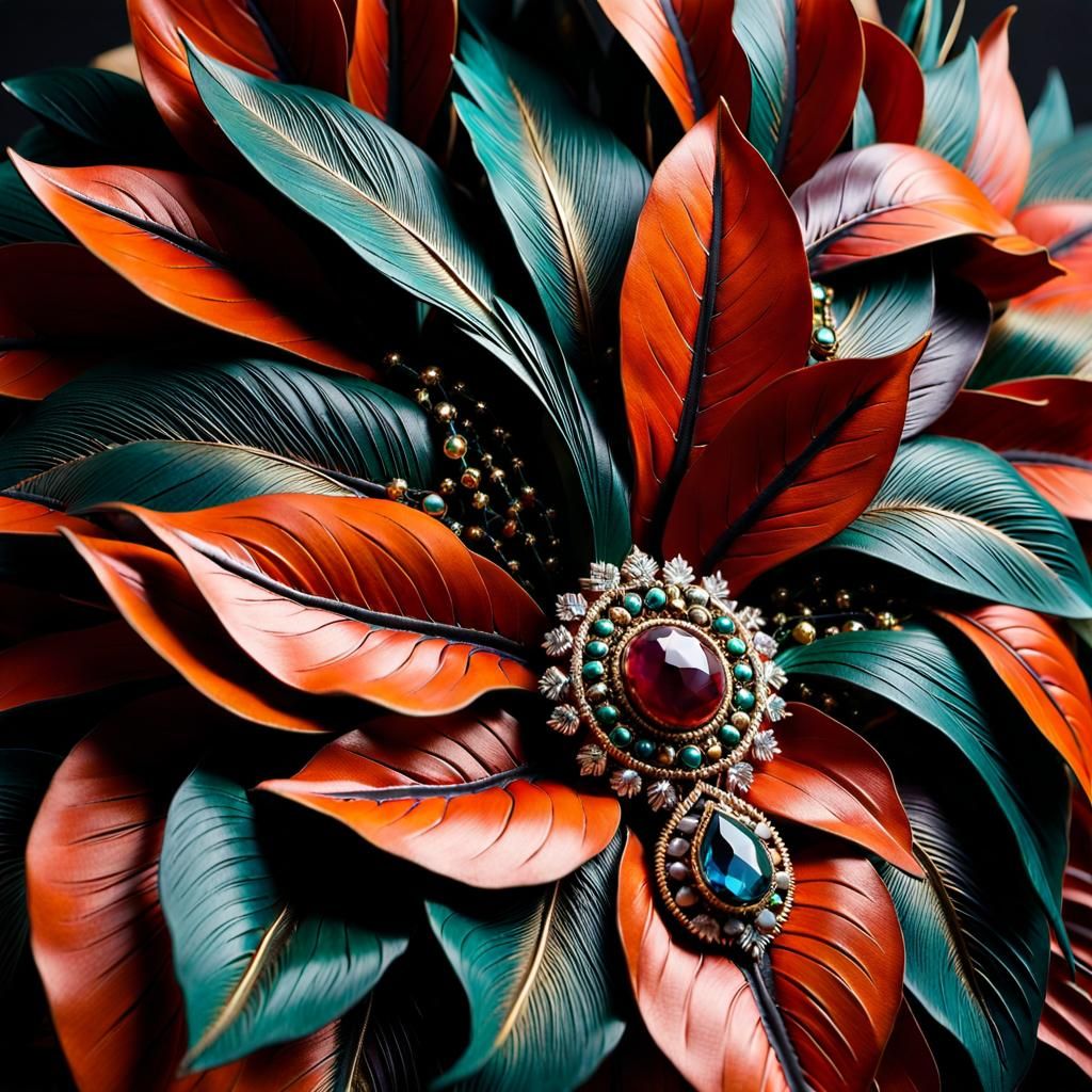 Hypermaximalist Juxtaposition: Textural Artwork Masterpiece