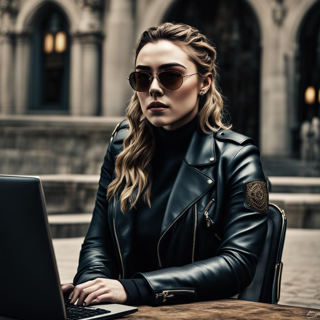 Florence Pugh Hyperrealistic Gaming Portrait